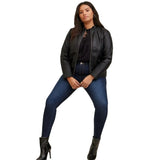 Collarless-Faux-Leather-Moto-Jacket-Style