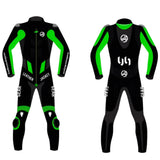 LeatherJacketGear-Black-Green-Race-Suit