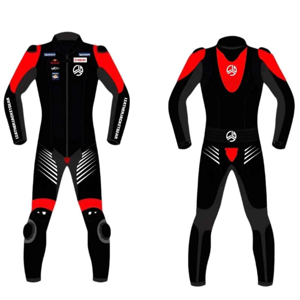 LeatherJacketGear-Black-Red-Race-Suit