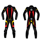 LeatherJacketGear-Black-Red-Yellow-Race-Suit