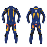 LeatherJacketGear-Blue-Golden-Race-Suit