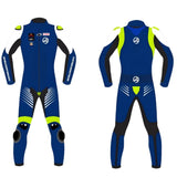 LeatherJacketGear-Blue-White-Neon-Race-Suit