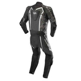 LeatherJacketGear-GP-Plus-V2-Camo-1-Piece-Leather-Suit-Black-White-Back