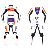 LeatherJacketGear-White-Orange-Race-Suit