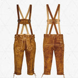 Lederhosen-Men-Kneebound-Light-Brown-Front-Back