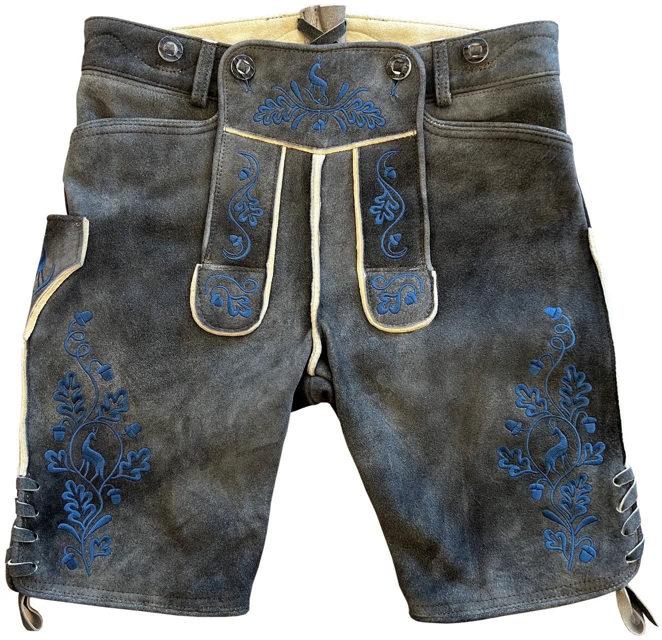 Lederhosen-Men-Ludwig-Blue-Embroidered-Front