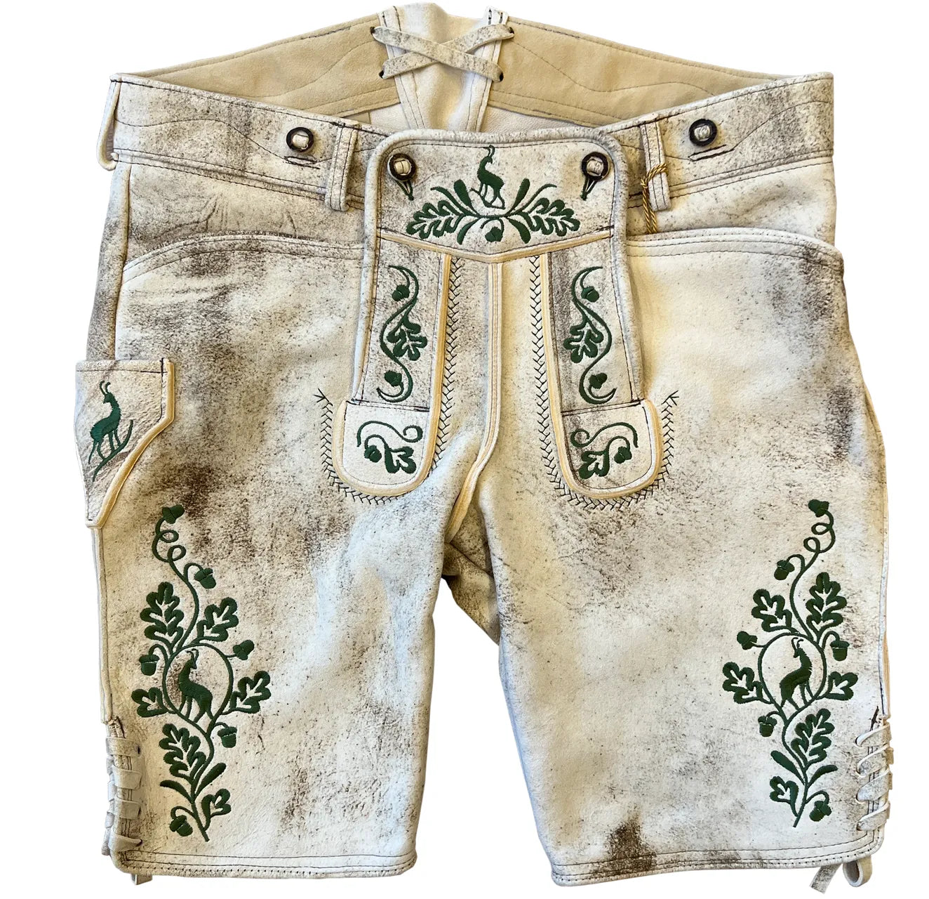 Lederhosen-Men-Ludwig-Green-Embroidered-Front