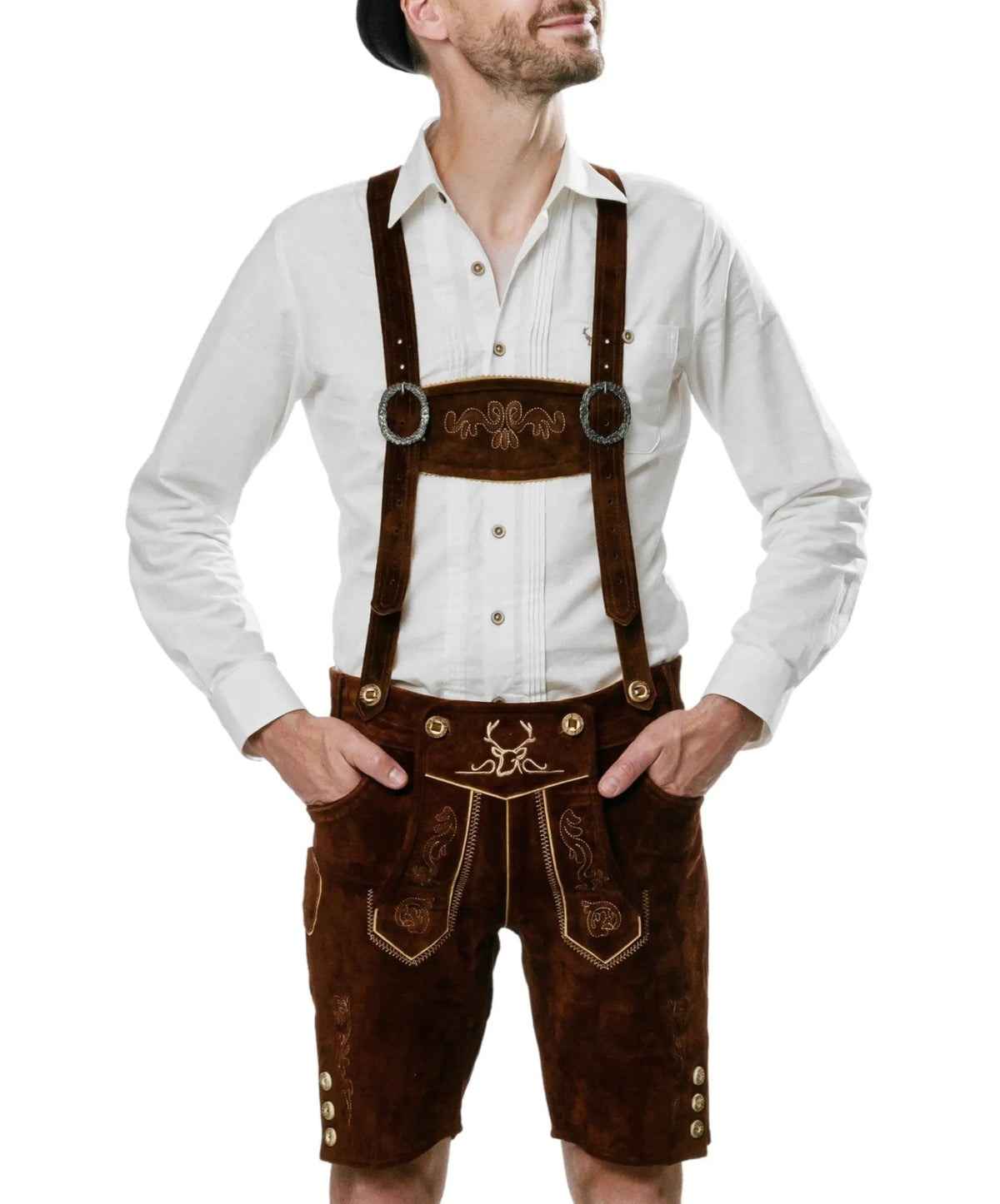 Lederhosen-Men-Short-Dark-Brown