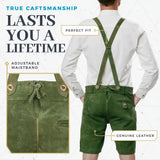 Lederhosen-Men-Short-Green-Back-Features