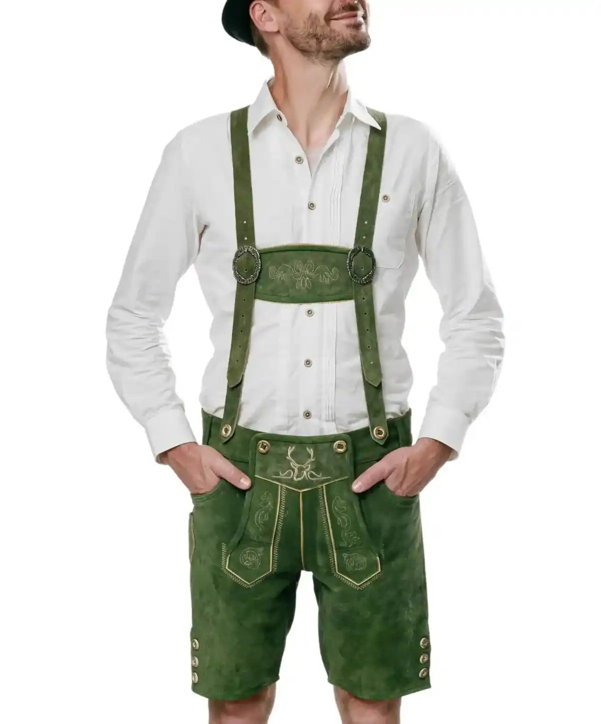 Lederhosen-Men-Short-Green