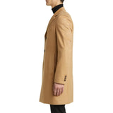 Mens-Beige-Wool-Blend-Coat