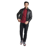 Mens-Black-Lambskin-Leather-Jacket-Front