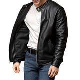Mens-Black-Leather-Cafe-Racer-Jacket