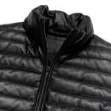 Mens-Black-Leather-Padded-Vest-Collar