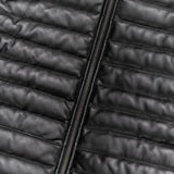 Mens-Black-Leather-Padded-Vest