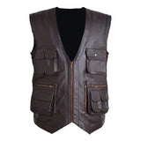 Mens-Brown-Cowhide-Leather-Vest-Front
