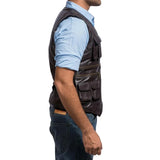 Mens-Brown-Leather-Jungle-Vest-Left