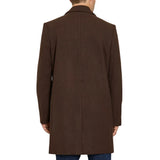 Mens-Brown-Single-Breasted-Wool-Coat-Back