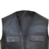 Mens-Genuine-Leather-Hunting-Vest-Front