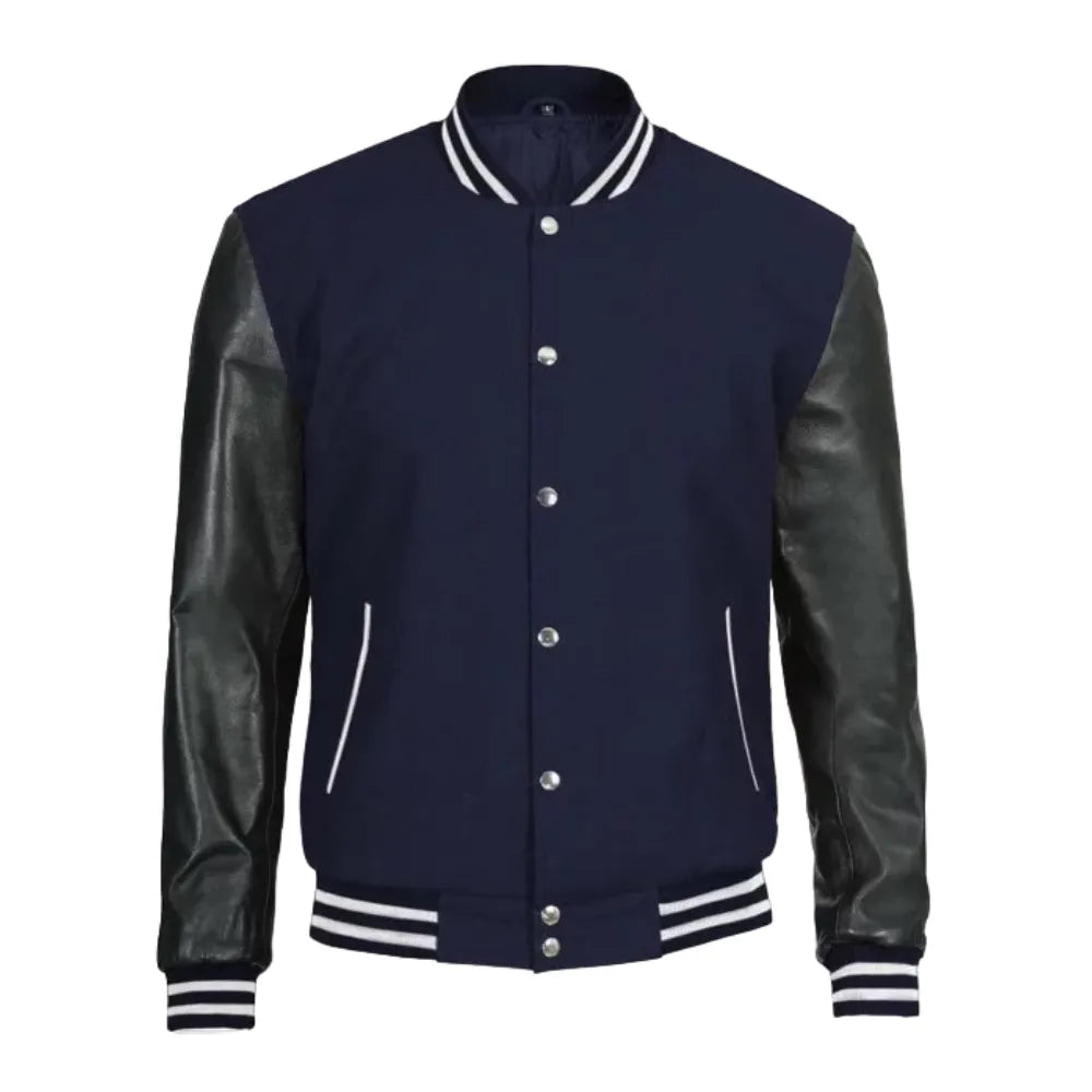 Mens-Navy-Blue-Varsity-Jacket-Front