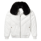 Mens-White-V-Bomber-Leather-Jacket