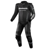 Shima-STR-2Mens-2PC-Leather-Suit-Black-Gray