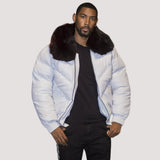 White-V-Bomber-Jacket-with-Black-Fur-Collar