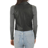 Womens-Black-Classic-Leather-Vest-Back
