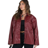 Womens-Burgundy-Leather-Jacket-Open