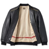 Mens Black Leather Harley Davidson Jacket