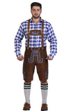 Bavarian Herren Lederhosen Brown Howl-1