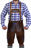 Bavarian Herren Lederhosen Brown Howl