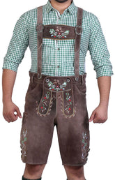 Bavarian Short Lederhosen Sandy Gray