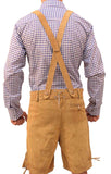 Bavarian short lederhosen Light Brown Wood-2