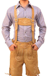 Bavarian short lederhosen Light Brown Wood