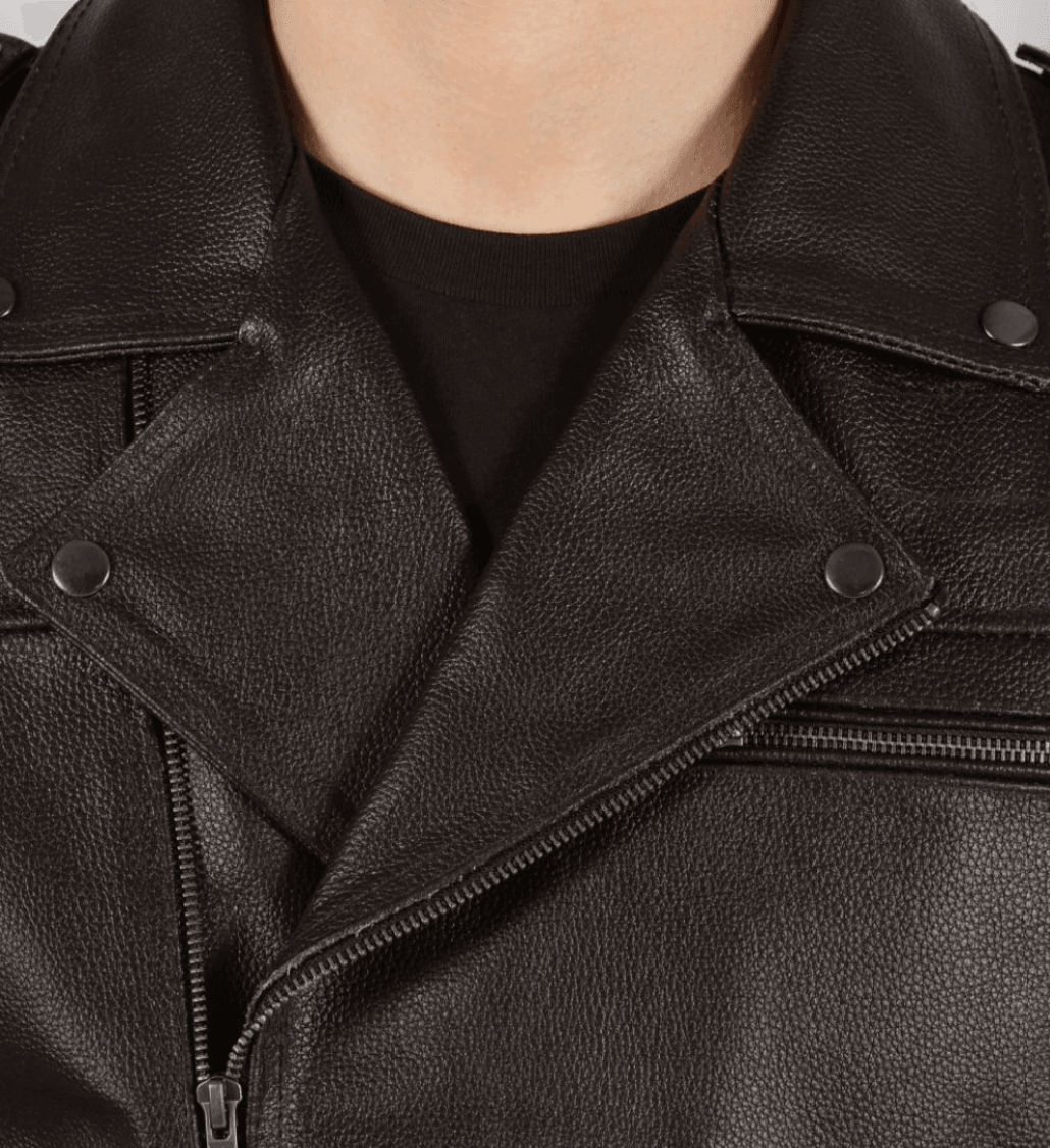 Enigma Brown Leather Vest Men-2