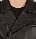 Enigma Brown Leather Vest Men-2