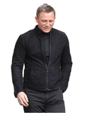 James Bond Men's Black Leather Suede Jacket-3