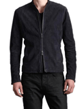 James Bond Men's Black Leather Suede Jacket-4