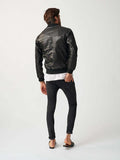 Mens Bolzano Bomber Leather Jacket-12