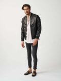 Mens Bolzano Bomber Leather Jacket-15