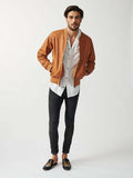 Mens Bolzano Bomber Leather Jacket-1