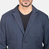 Mens Borges Navy Blue Blazer Jacket Zoom