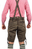 Mens Lederhosen Dark Gray Deer Motifs-2