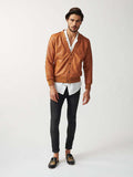 Mens Londoner Cardi Leather Jacket-22