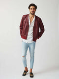 Mens Londoner Cardi Leather Jacket-7