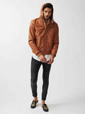 Mens ST Mortiz Hoodie Leather Jacket-16