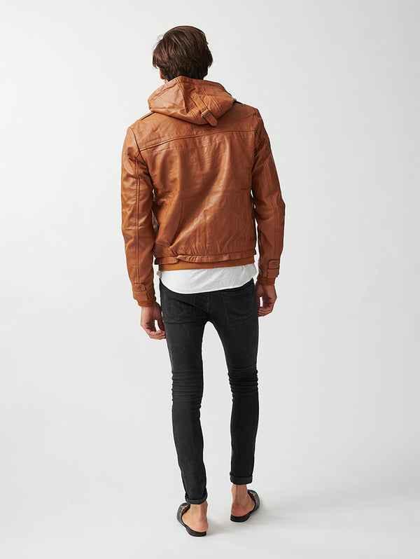 Mens ST Mortiz Hoodie Leather Jacket-17