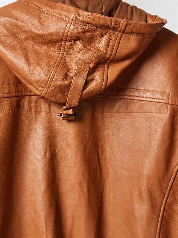 Mens ST Mortiz Hoodie Leather Jacket-19