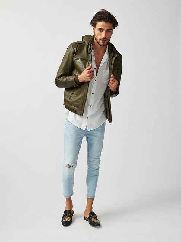 Mens ST Mortiz Hoodie Leather Jacket-20